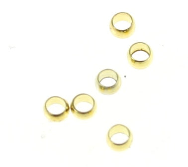 3mm gold crimps 5grams