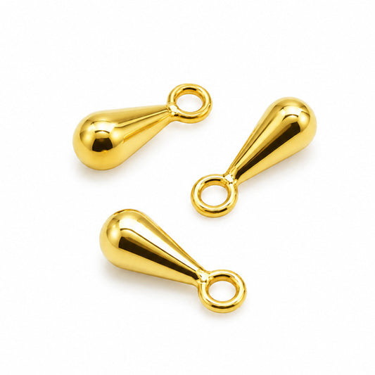 8mm gold chain ends 50pcs