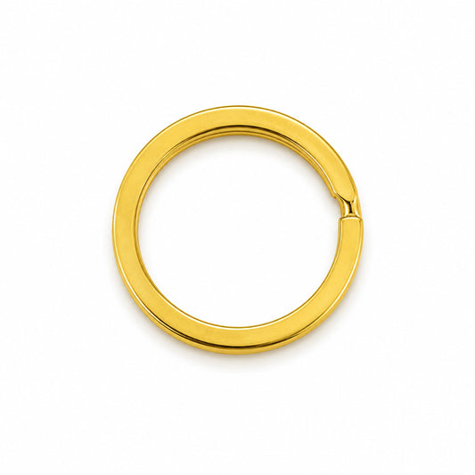 25mm Gold Key Ring - 12pcs