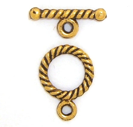 10 mm gold toggle 6 set