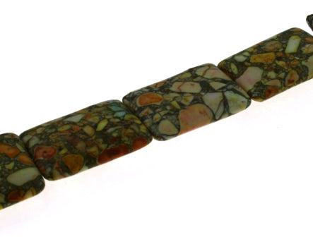 turquoise stabilized 30x22 mm -13 beads