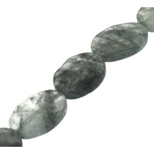 quartz  grey cloudy 20x15mm20 beads
