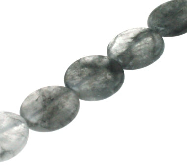 quartz grey cloudy 16mm 25 beads
