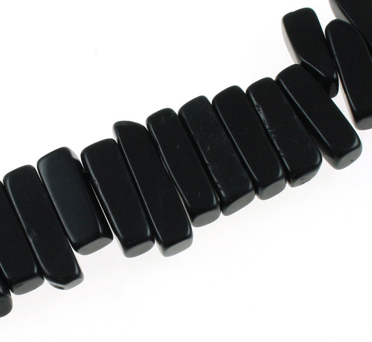 agate black top drill 20mm approx 65pcs