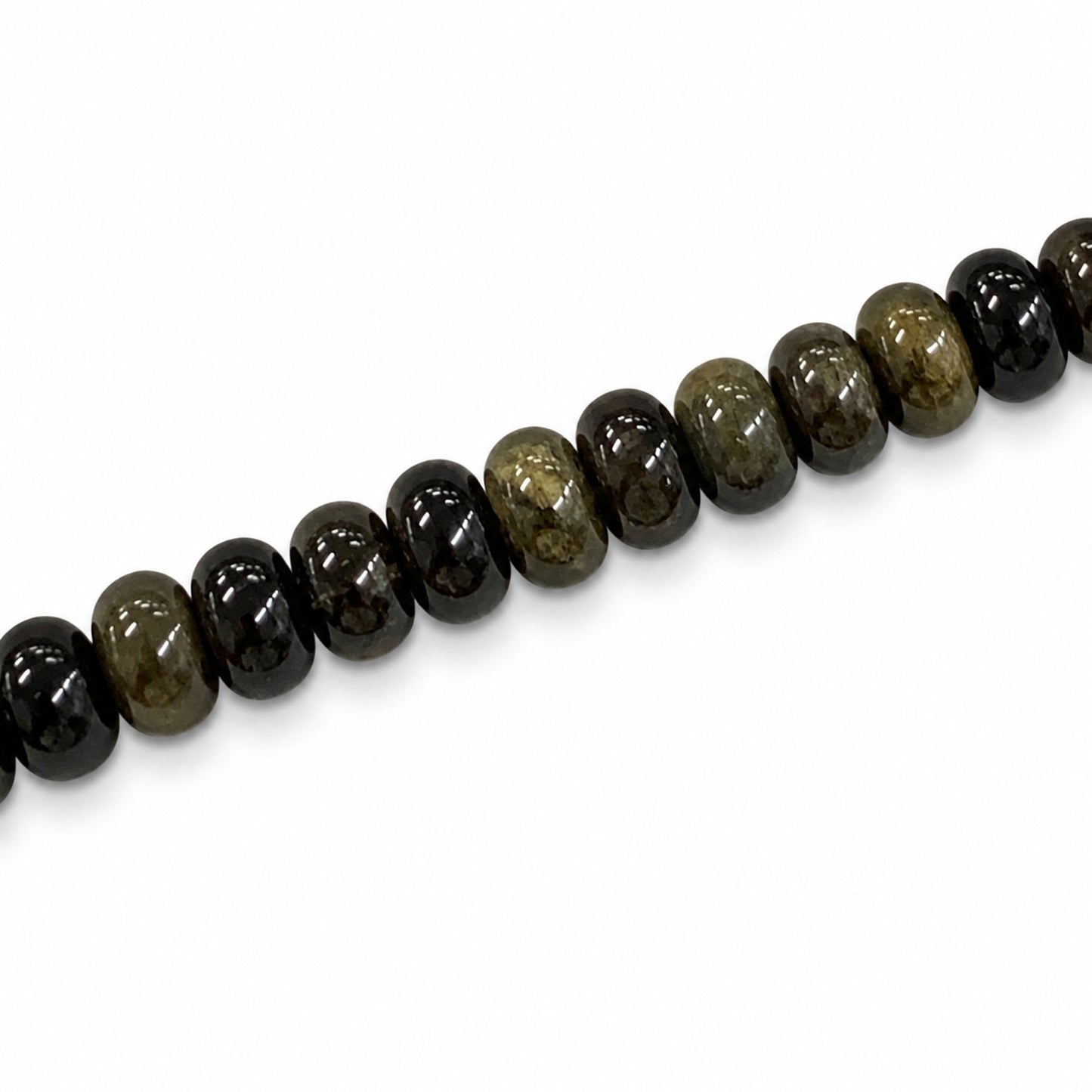 Gold Obsidian 8x4.5mm Rondelle - Approx 80pcs