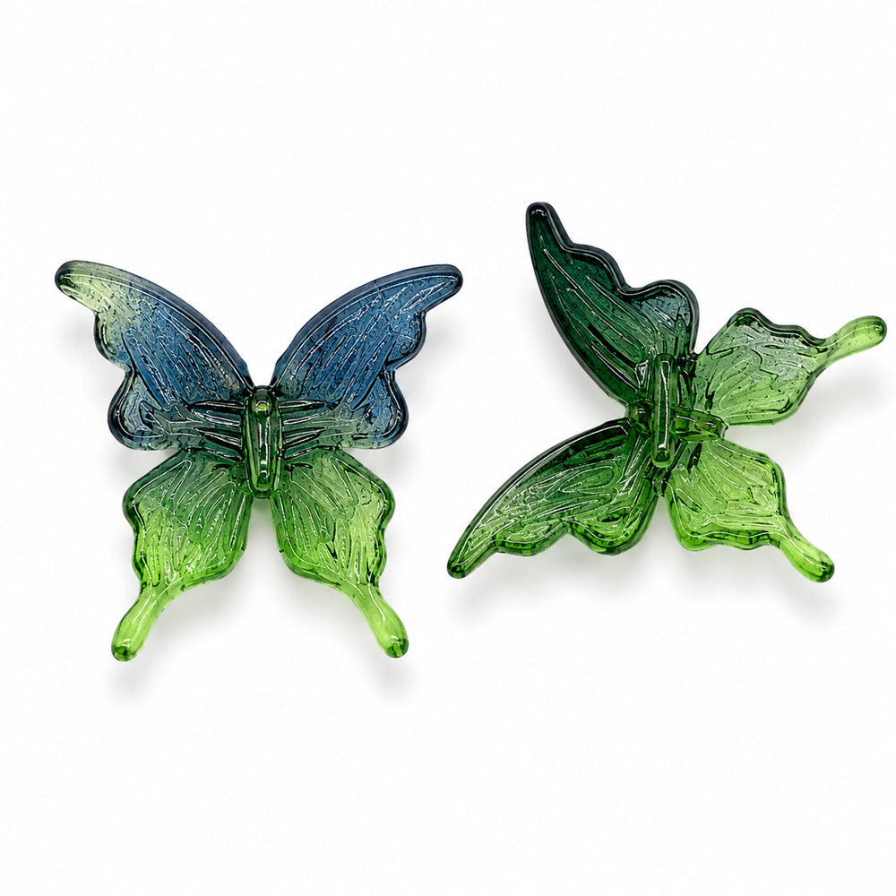 25mm Acrylic Butterfly Beads – 20 Pieces