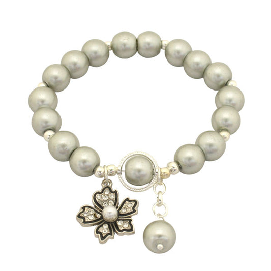 SILVER FLOWER BRACELET KIT