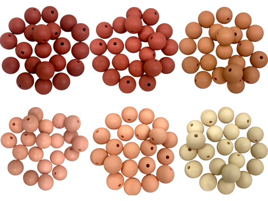 12 MM SILICONE BEADS - 7 PCS
