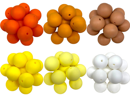 18 MM SILICONE BEADS - 3 PCS
