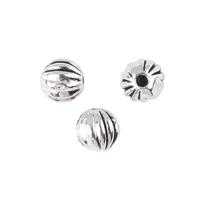 6 MM SILVER BEADS - 30 PCS
