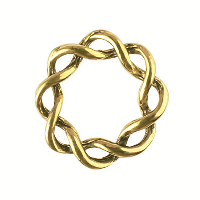 17 MM GOLD RINGS - 10 PCS