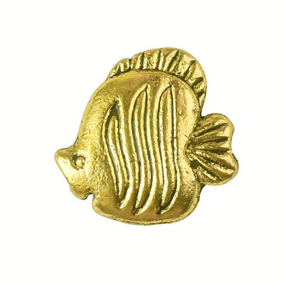 18 MM GOLD FISH BEADS - 5 PCS