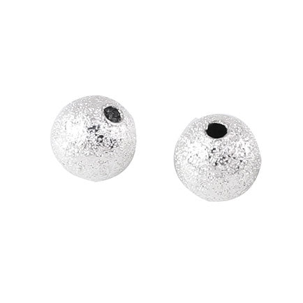 12mm silver stardust 6 beads