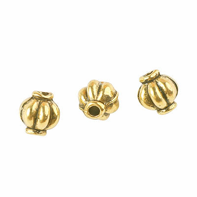 6 MM GOLD BEADS - 35 PCS