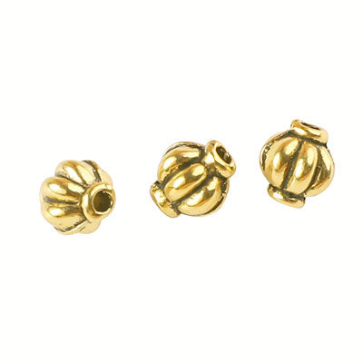 8 MM GOLD BEADS - 20 PCS