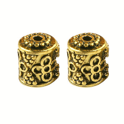 15 X 10 MM GOLD BEADS - 2 PCS