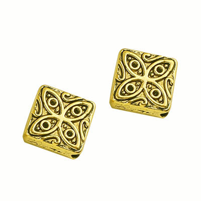 10 MM GOLD BEADS - 10 PCS