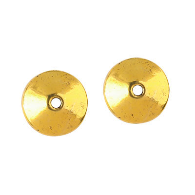 10 X 4 MM GOLD BEADS - 16 PCS