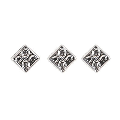 5 MM SILVER BEADS - APPROX 80 PCS