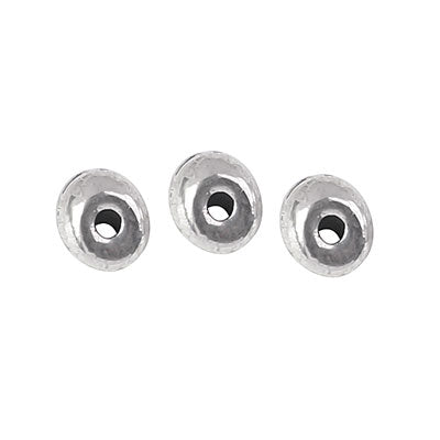 6 MM SILVER BEADS - 70 PCS