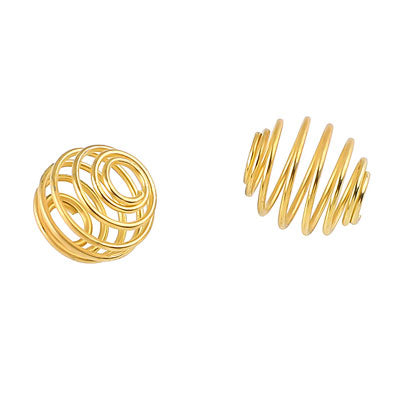 15 MM BEAD CAGE GOLD - 35 PCS