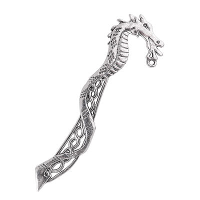 12 CM SILVER DRAGON BOOKMARK - 1 PC