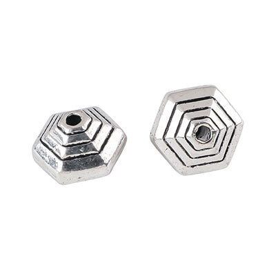 10 MM SILVER BEADS - 10 PCS