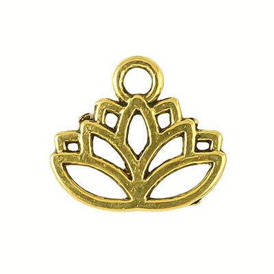 LOTUS CHARM 15 MM GOLD - 30 PCS