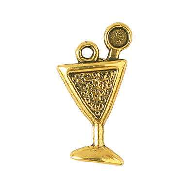 COCKTAIL CHARM 21 MM GOLD - 20 PCS
