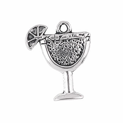 COCKTAIL CHARM 17 MM SILVER - 20 PCS