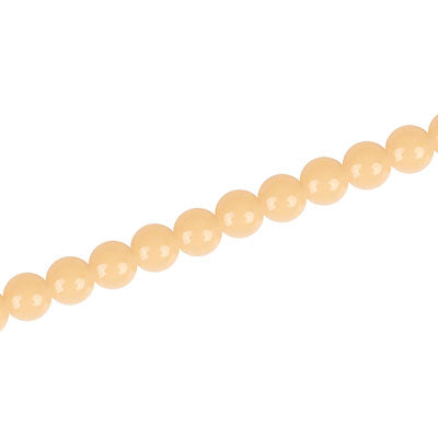 4 MM ROUND GLASS BEADS PEACH - 195 PCS