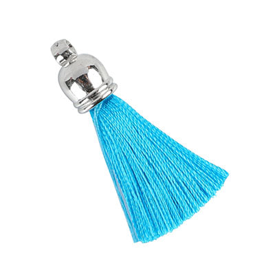 TASSELS 40 MM AQUA - 5 PCS