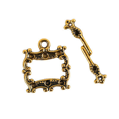 18 MM GOLD TOGGLE - 8 SETS