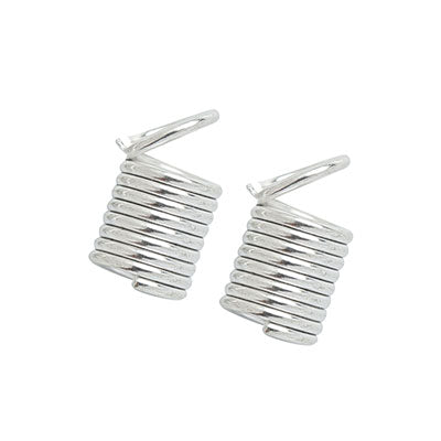 5.5mm silver coil end pack of 30