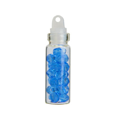 4 MM CZECH FIRE POLISHED BEADS - APPROX 25 PCS -  BLUE