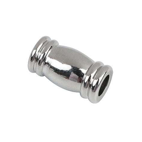 18x9mm silver magnetic clasp with 5mm glue in hole 2 pc