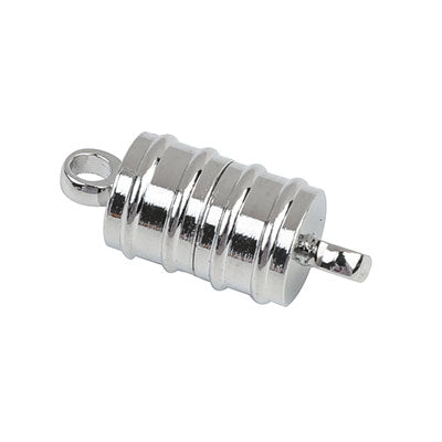 20 X 8 MM SILVER MAGNETIC CLASP - 2 PCS