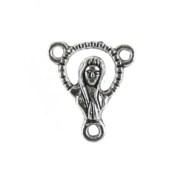 15mm silver rosary centre 32pcs