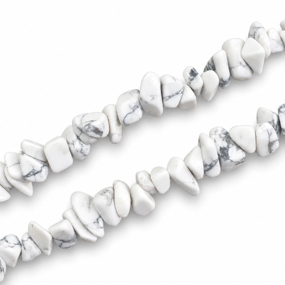 Howlite Large Chip Beads - 85cm Strand