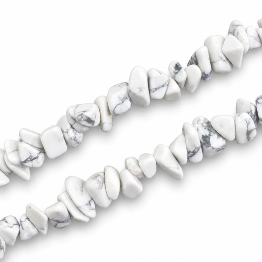 Howlite Large Chip Beads - 85cm Strand