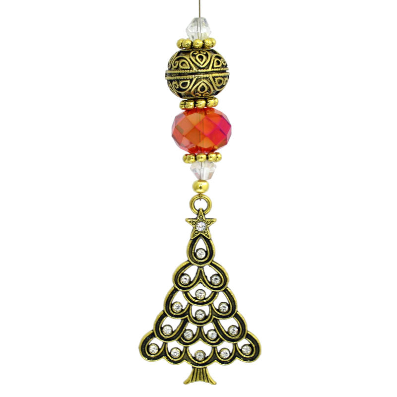 CHRISTMAS DECORATION KIT TREE GOLD / RED