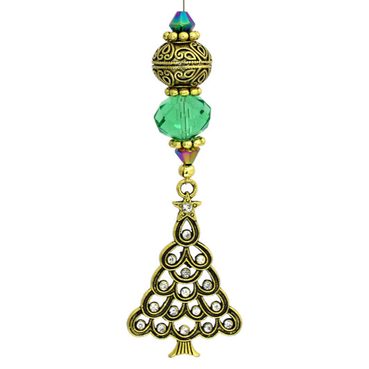 CHRISTMAS DECORATION KIT TREE GOLD / TEAL