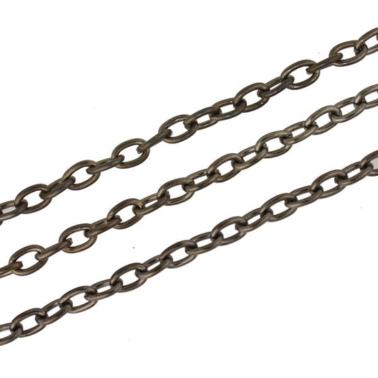 4 X 3 MM CHAIN BLACK - 1 M