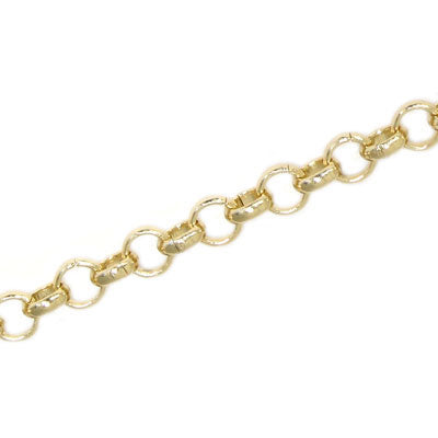 4 MM ALLOY CHAIN LIGHT GOLD - 1 M