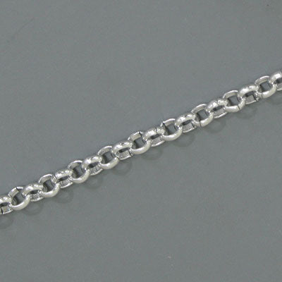 4 MM ALLOY CHAIN SILVER - 1 M