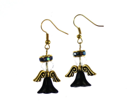 Angel earring kit black