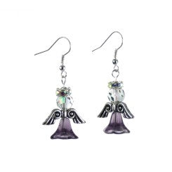 Angel earring kit purple