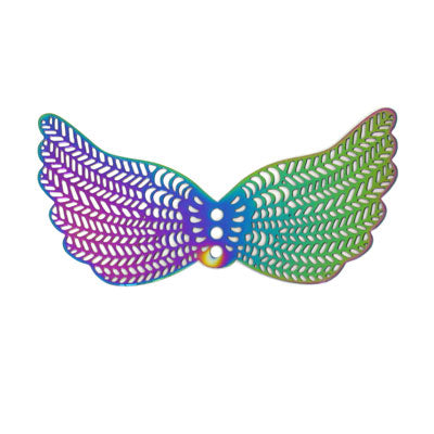 FILIGREE WINGS 65 MM RAINBOW - 2 PCS