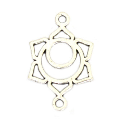 20 MM CHAKRA SACRAL SILVER - 20 PCS