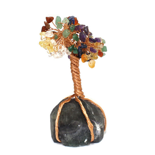 MIX GEMSTONE TREE APPROX 14CM